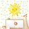 Watercolor Sun & Cloud Wall Decals – 12-Piece Polka Dot Stickers for Kids’ Bedroom & Nursery, 14.5"x11.5"
